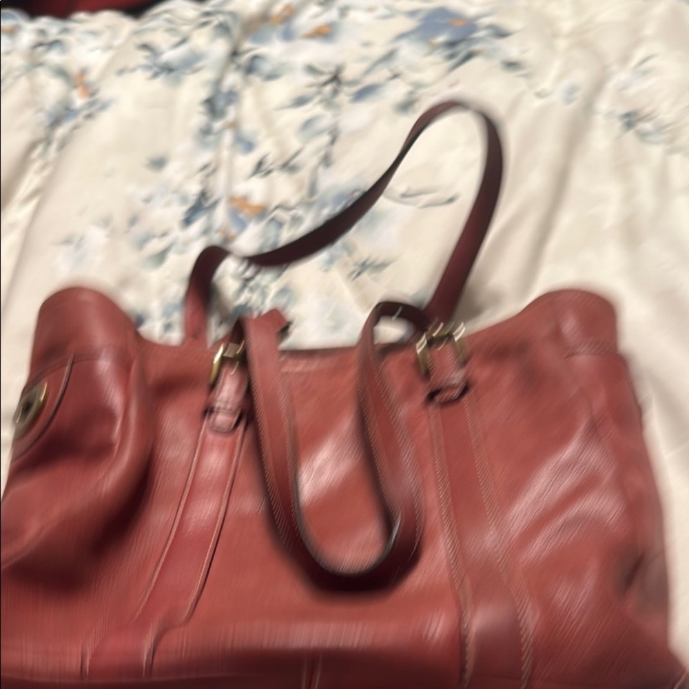 Coach Leather Tote with Tag and Dual Straps - Picture 3 of 6
